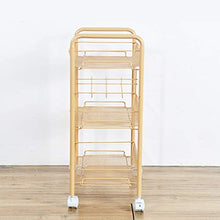BLWX LY Scaffale da Cucina a 3 Livelli con Whell Elf Ripiano Antiscivolo for carrelli Cart Carrello da Bagno ， for Salone di Bellezza, Parrucchiere, Camera da Letto