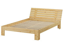 Erst-Holz Elegante Matrimoniale-Francese 140x200 in Pino Laccato con doghe rigide 60.67-14-Tina