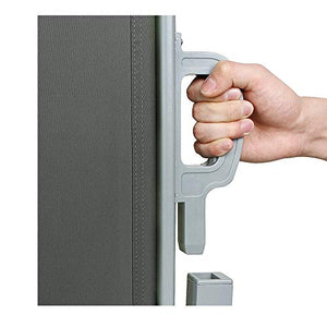 uyoyous 160 x 300 cm tenda laterale in alluminio estensibile per balcone e terrazzo, protezione da sguardi indiscreti, protezione dal vento, rullo laterale e rullo di ritorno automatico
