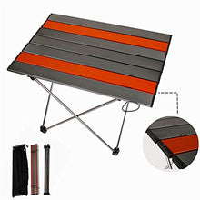 RWEAONT Tabella Pieghevole da Esterno Portatile Ultralight in Lega di Alluminio Mini Pieghevole Camping BBQ Sedia Coltivabile Computer Desk (Color : Medium)
