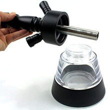 GSYH Lega di Alluminio Narghilè, 43cm Arabo Shisha Bar Fumo Tubo di Acqua per Il Partito Family Dining,Nero