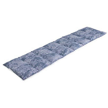 Cuscino termico con semi di colza, 75x20cm. Riscaldabile al forno o microonde e per raffreddare al frigorifero. Per la schiena, il ventre (8 compartimenti, used look grigio-blu)