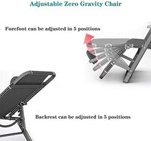 Lettino prendisole Zero Gravity, Lettino prendisole reclinabile Zero Gravity per giardino, Sedia a sdraio pieghevole Reclinabili pieghevoli Metallo resistente Lettino reclinabile rilassante portatile