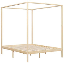 SKM Giroletto a Baldacchino in Legno Massello di Pino 160x200 cm