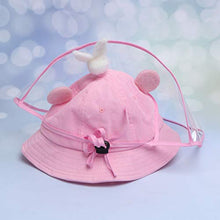 PRETYZOOM Cappellino per Bambini Visiera Trasparente Visiera Protettiva Visiera Protettiva Anti Sputo Anti Nebbia Visiera Cappello per Cucina per Bambini Forniture Esterne (Coniglio Rosa)