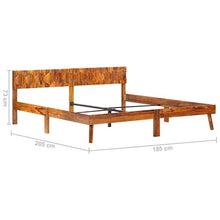 SKM Giroletto in Legno Massello di Sheesham 180x200 cm (27.02kg)