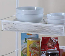 FKYTH Carrello da Cucina con Ruote Carrelli a 5 Piani in Acciaio Inossidabile (Color : Gray)