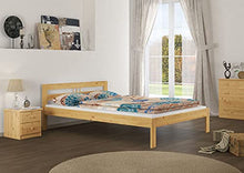 Erst-Holz Letto Matrimoniale Classico in Pino 140x200 Laccato con doghe rigide 60.64-14