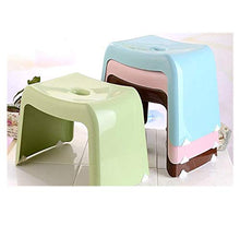 AYHa Plastic Bagno Doccia Sgabelli Panchina resto del piede di lavaggio Sgabello Moda di sicurezza antiscivolo, multi-colore opzionale,Blu