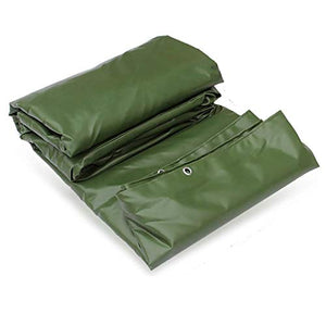 WEIJINGRIHUA Telo in PVC Impermeabile Rivestito Patio Protezione delle Piante Tarps all'aperto Fogli Cover - 650g / □ (Color : Green, Size : 3x3m)