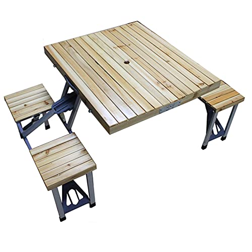 Tavolo pieghevole da esterno e set di sedie tavolo da picnic portatile, tavolo da pranzo in lega di alluminio tavolo da campeggio per bambini per adulti, banco da lavoro per tavolo da gioco / arte /