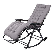 Sywlwxkq Sedia Relax da Ufficio con Balcone Sedia reclinabile Sedia a Dondolo con Cuscino Imbottito per Adulti in Soggiorno Pieghevole Leggera | Sedie da Giardino reclinabili per Esterni, s