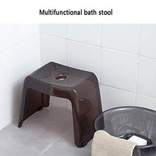 H-M-Shelf Bagno Sgabello da Bagno Antiscivolo, Sgabello per la casa in plastica, Sgabello per Bambini, Sgabello per Bambini, Sgabello Doccia 39x25x30cm (Color : Brown)