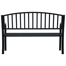 VidaXL - Panca da giardino, 125 cm, colore: Nero