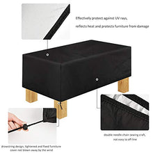 Wilxaw Copertura Mobili da Giardino Telo Protettivo, Copertura Tavolo da Giardino Telo Impermeabile Anti-UV, 210D Oxford Copertura Antipolvere per Esterni Patio, 180 * 120 * 74cm (Rettangolo)