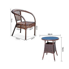 HLZY Tavolo in Vimini in Rattan mobili in Patio e Set s Mobili da Giardino in Rattan Set Patio Mobili da Giardino Conservatorio Set da tavola per mobili per Famiglie Mobili da Giardino all'aperto