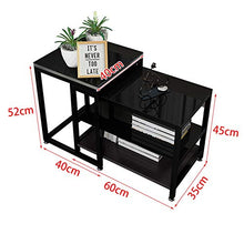 FUFU Tavolino Trapezio Comodino Tabella del Computer, Tavolino rapido Tavolo da Pranzo for Home Office Soggiorno Camera da Letto Balcone, 100x 40 x 52 cm