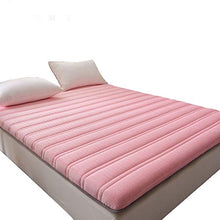 QXTT Materasso Letto Futon Matrimoniale E Singolo Pieghevole E Arrotolabile Materassi da Terra Alto 4cm Natural Latex Futon Trapuntato Salvaspazio per Campeggio Balconi Picnic,Pink-120 * 200cm