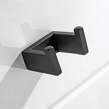 Flybath Gancio Portasciugamani SUS 304 Acciaio Inossidabile Finitura Nero Opaco Ganci Appendiabiti Porta Accappatoio da Bagno Asciugamano Montaggio a Parete