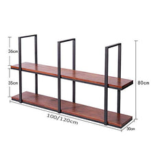 PXX Semplice Sospeso Soffitto in Legno Massello Vino Rack Rack Bar Front Restaurant Hanging Glass Wine Rack Partizione Soffitto Ledge,100 * 30 * 80,100 * 30 * 80