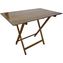 Milani Home s.r.l.s. Tavolo da Giardino Pieghevole Salvaspazio in Legno 60 X 80