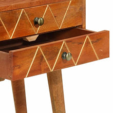 vidaXL Legno Massello di Mango Comodino Tavolino da Notte Armadietto per Letto Mobiletto per Camera da Letto Arredamento 40x30x58 cm