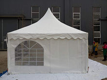 Fleda TRADING Gazebo Tenda Pagoda 3×6 m Telo PVC 650 g Pareti Laterali Incluse Uso Pubblico