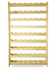 MODO24 Scaffale Vino, per 63 Bottiglie, Legno, Non trattato, 118,4x72,2x26,5 cm, 8 unità