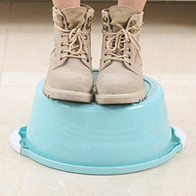 lavello - Lavabo per uso domestico bacino di plastica piccolo piatto tondo spesso lavello lavabo lavabo lavabo lavabo lavabo piccolo - Blu