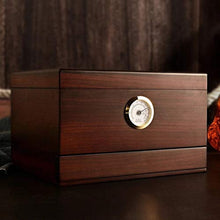 Zhengowen Scatola Porta Sigari Scatola di immagazzinaggio in Due Parti di Humidor Cedar Sigaro in Legno di Cedro con Accessori per sigari igrometro Scatola Porta Sigari per Casa
