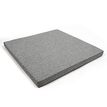 Arketicom Sitz, Pack 4 Cuscini per sedie Cucina Grigio Chiaro 40x40, Cuscini Quadrati Sfoderabili Made in Italy