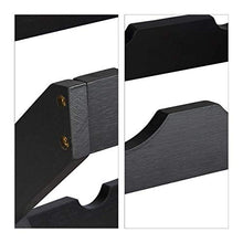 Relaxdays Porta bottiglie vino bambù a forma di X 6 bottiglie cantinetta piccola pieghevole HLP 22x36x20 cm nero