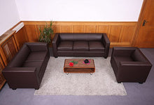 Serie Lille M65 Divano Sofa 3 posti 75x191x70cm Ecopelle Marrone