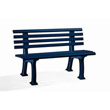Panca di Esterno in plastica – A 9 Lame – Larghezza 1500 mm, verde schiuma – Panca Panca di Esterno Panca in plastica banchi banchi di Esterno banchi in plastica