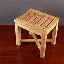 Accessori da bagno - Legno massello impermeabile antiscivolo Stabile Sicurezza Comfort Bath Chair cambiare le scarpe Sgabello anziani / disabili / incinta superficie curva presidente Max.250kg (34 * 4