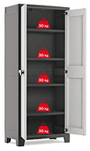 Keter Armadio Alto Titan con Ripiani Regolabili, Grigio, 80 x 44 x 182 cm