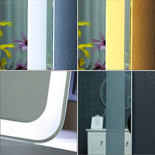 L&ED Grande Specchio a LED a Tutta Lunghezza retroilluminato Specchio da Incasso 50x150 cm Senza Cornice Specchio per Trucco da Parete ad Angolo Tondo a Parete