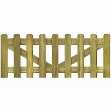 BIGTO - Cancello da giardino in legno di pino impregnato FSC