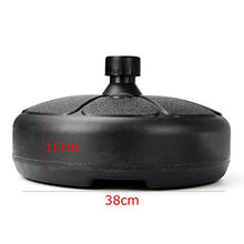 dDanke - Base per ombrellone in plastica a forma rotonda, 30 kg, riempibile con sabbia per esterni, patio, cortile, ombrellone, supporto adatto per asta da 35 a 38 mm
