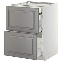 METOD/MAXIMERA base cb 2 frnts/2 basso/1 md/1 hi drw 60x61.9x88 cm bianco/Bodbyn grigio