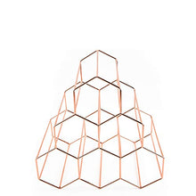 Buy and buy at Brandon Creative Metal Honeycomb Wine Rack Wine Rack Wine Rack Home Soft Decoration Wine Cabinet DecorationRose Golda