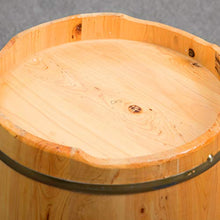 NUBAOgy Barile del Bagno del Piede del Cedro, Pediluvio di Legno, Pediluvio della Famiglia, Pediluvio di Massaggio di Digitopressione, Pediluvio Coperto, Regalo Domestico di Salute, 27cm