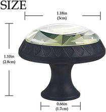 Motivo mimetico poligonale verde Pomelli per Porta Set di 4 Pomelli per Mobili Manopole per Cassetti Cucina Armadio Vetro