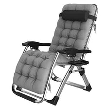 SHUAIIJUAN Sedia per il tempo libero domestico Patio Lounge Poltrone Outdoor pieghevole reclinabile Sdraio da spiaggia Sedia for rilassante giardino Sedia con Porta bicchiere e staccabile Cuscino 150k