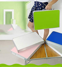 TONG HXF- Tavolino Tavolo scrivania Computer Portatile Easy Desk vivaio Esterna Tabella Piccoli Pieghevoli Durevole (Color : Silber)