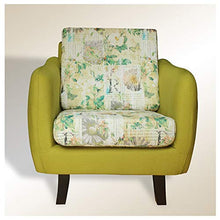 LYQZ Divano Singolo Tessuto Divano Pigro Comoda Sedia Rimovibile Multicolor Camera da Letto Soggiorno for Il Tempo Libero Sedia 73 × 73 cm (Color : Green Pattern)
