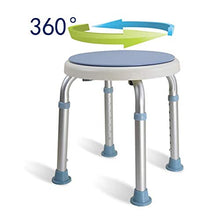 SETSCZY Sgabello Girevole a 360° per Doccia Altezza Regolabile Sgabello Bagno con Piedini Antiscivolo Sedile da Doccia per Sicurezza e stabilità