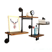 MoDi Wine Rack Retro Style Industriale Tubo di Acqua a Parete Vino Rack (L120CM * W20CM * H90CM)