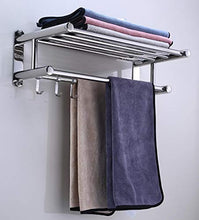 Porta Asciugamani,Doppio portasciugamani, mensola per asciugamani da bagno, supporto per asciugamani a parete, mensola per asciugamani in acciaio inossidabile SUS 304, per cucina in bagno
