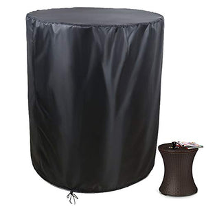 Saking Patio Cool Bar Tavolino Copertura Progettato per Keter 7,5 Gallon Cooler & Outdoor Coffee Beverage Bins (rotondo, 53,3 cm di diametro x 58,4 cm di altezza